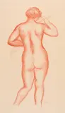 Aristide Maillol, Femme nue de dos, Circa 1925-1930, Colour lithograph on wove paper