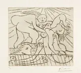 Pablo Picasso, Le Sauvetage de la noyée. III, 1932, Edition printed 1961, Etching on copper on laid paper