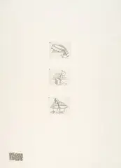 Markus Raetz, "…anne…"-Trilogie II, 1970, Etching on Rives wove paper with watermark