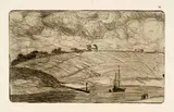 Armand Seguin, L'entrée de la rivière, 1893, Etching on Arches laid paper with watermark