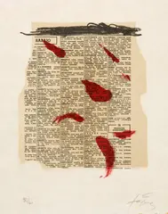 Ohne Titel by Antoni Tàpies, 1970, Colour lithograph on Japan paper, offered Sep 2025