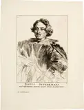 Anton van Dyck, Justus Suttermans, Circa 1630-1633, Etching on paper with watermark "Strassburger Lilienwappen"