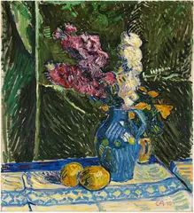 Cuno Amiet, Stillleben mit Zitronen, 1910, Oil on canvas