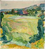 Cuno Amiet, Sommerlandschaft Oschwand, 1919, Oil on canvas
