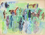 Raoul Dufy, Le paddock à Ascot