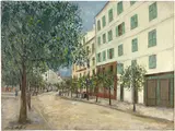 Maurice Utrillo, L'Entrée du cours Napoléon à Ajaccio (Corse)