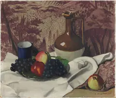 Félix Vallotton, Cruchon et fruits, 1924, Oil on canvas