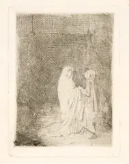 Edgar Degas, Dante et Virgile, 1857, Etching and drypoint on wove paper
