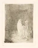 Edgar Degas, Dante et Virgile, 1857, Etching and drypoint on wove paper