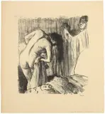 Edgar Degas, La sortie du bain, petite planche