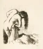Edgar Degas, La sortie du bain, petite planche