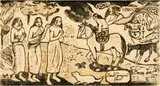 Paul Gauguin, Changement de résidence, 1899, Woodcut on thin Japan (glued together from two parts)