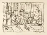 Alberto Giacometti, Au café