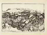 Giovanni Giacometti, Cagiallo (Dorf im Tessin), Circa 1910, Pen in Indian ink