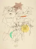 Paul Klee, Zerstörung und Hoffnung, 1916, Lithograph, watercolour, on laid paper with watermark "VAN GELDER ZONEN"