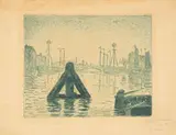 Paul Signac, La Balise (En Hollande – Flessingue), Probably not until 1897/98, Etching on laid paper