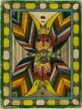Adolf Wölfli, Betti Batthurst von Brand-See, 1920, Pencil and coloured pencil on drawing paper