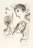 Marc Chagall, Tendresse, 1983, Lithograph on wove paper Arches, with watermark