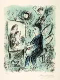 Marc Chagall, Vers l'autre clarté, 1985, Colour lithograph on wove paper Arches, with watermark