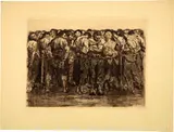 Käthe Kollwitz, 7 Blätter aus der Folge "Bauernkrieg", 1902-1908, later editions, Per line etching