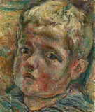 Alfred Marxer, Bildnis Peter (Sohn des Künstlers), Around 1940, Oil on canvas