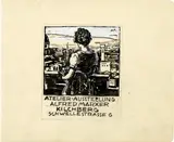 Alfred Marxer, Sammelnummer von Entwürfen für eine Einladung zur Atelierausstellung, 1935, Pencil and/or ink with opaque white on tracing paper