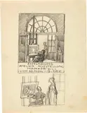 Alfred Marxer, Sammelnummer von Entwürfen für eine Einladung zur Atelierausstellung, 1936, Pencil and/or ink with opaque white on wove paper