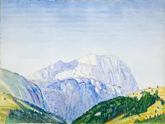 Albert Trachsel, Berggipfel, Around 1908, Watercolour and gouache over pencil on wove paper