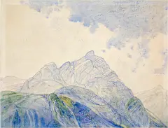 Albert Trachsel, Schlauchhorn, Around 1908, Watercolour over pencil on wove paper