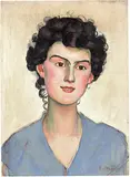 Ferdinand Hodler, Bildnis Clara Battié (Le sourire), 1898, Oil on canvas