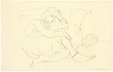 Henri Matisse, Femme assise et fauteuil turc, 1928, Ink pen