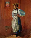 Cuno Amiet, Greti Amiet als Trachtenmädchen