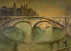 Alice Bailly, Les ponts de Paris, 1933, Oil on canvas