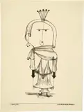 Paul Klee, Die Hexe mit dem Kamm, 1922 - work number 1922.101, Lithograph