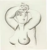 Le Corbusier, Femme les mains croisées sur la tête