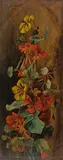 Giovanni Segantini, Blumenstudie (Kapuzinerkresse)