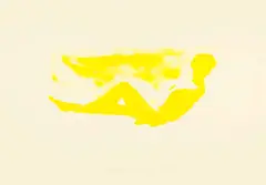 Miss Diane Chandler, Sept. '66 by Markus Raetz, 1979, Monotype with synthetic resin paint, offered Jun 2023