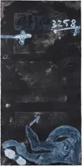 Antoni Tàpies, Signes sobre porta, 1988, Colour etching and carborundum