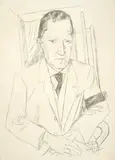 Max Beckmann, Bildnis Reinhard Piper, 1921, Lithograph