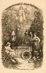 Rodolphe Bresdin, Frontispice de la Revue fantaisiste, 1861, Etching