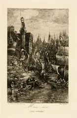Rodolphe Bresdin, Mon rêve, 1883, Etching