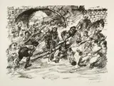 Lovis Corinth, Kreuztragung, 1923, Lithograph