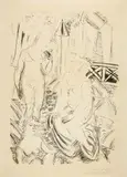 Raoul Dufy, Trois bagneuses devant le Port de Sainte-Adresse. - Baigneuses (pour l'album "La mer")