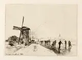 Johan Jongkind, "Cahier de Six Eaux-fortes, Vue de Hollande" und 4 weitere Graphiken, 1862, Etchings
