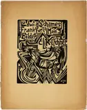 Katalog der Ausstellung Bilder von E.L. Kirchner, Galerie Ludwig Schames, Frankfurt a. Main 1919 by Ernst Ludwig Kirchner, 1919, Original stitched booklet with original woodcut on cover, offered Jun 2023