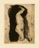 Käthe Kollwitz, Stehender weiblicher Akt