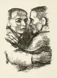 Verbrüderung by Käthe Kollwitz, Before July 1924, Chalk lithograph, offered Jun 2023