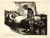 Besuch im Krankenhaus by Käthe Kollwitz, 1929, Woodcut, offered Jun 2023