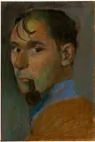 Werner Neuhaus, Selbstbildnis mit Pfeife