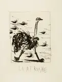 Pablo Picasso, L'autruche, zu Bouffon, Paris, 1936, Aquatint over drypoint